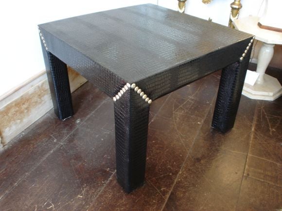 Faux Crock studded table