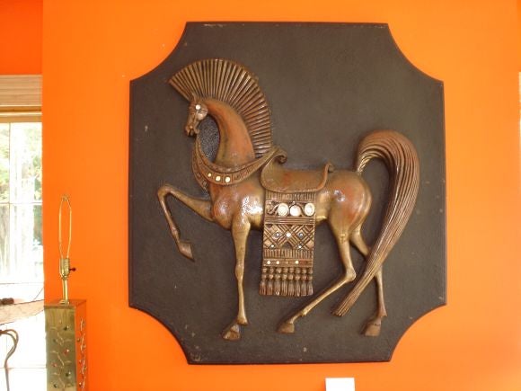 1950's James Mont style wall plaque