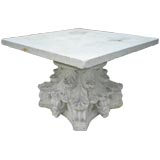 Set Four Cement Column Capital Tables