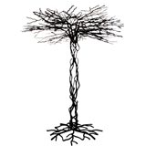 Metal Coral Tree sculpture