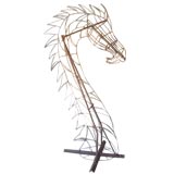 Wire "Horse" sculpture or topiary form