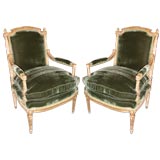 Pair of Gilded Armchairs