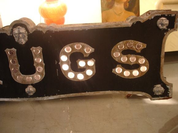 20th Century Old Drug Store Sign