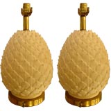 Pair of Artichoke Lamps