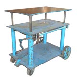 Industrial Machine Shop Cart with crank