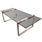 Chrome and Glass Coffee Table. Chrome and Glass Coffee Table.