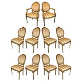 Set of 10 Dining Chairs( 2 arm chairs, 8 side chairs)