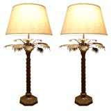 Pair of Palm Beach Style Table Lamps