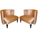 Pair of Mid Century Barrel Back Chairs