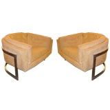 Pair Milo Baughman for Metropolis Tub Chairs