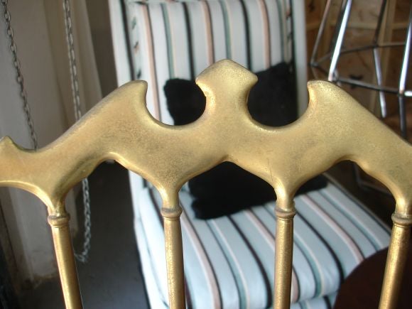Pair Of Chiavari Brass Chairs 3