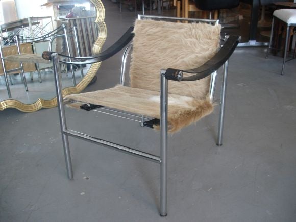 Pair Le Corbusier "Basculant"" Armchairs.