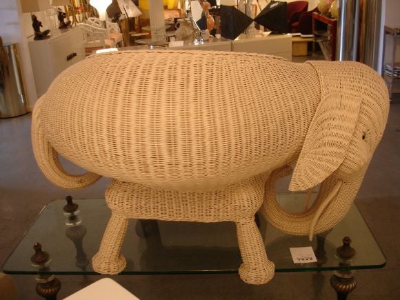 Wicker Elephant Chair 1