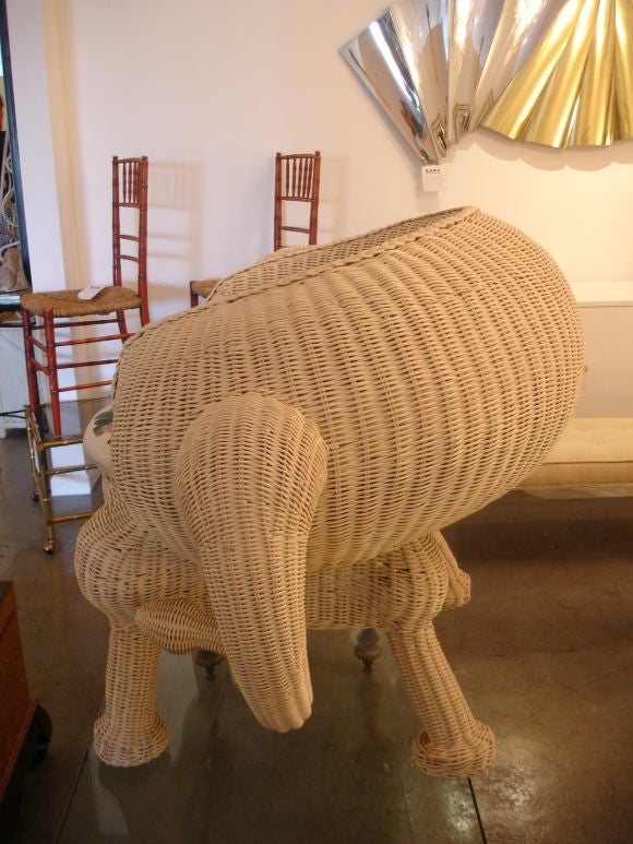 Wicker Elephant Chair 2