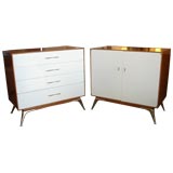 Vintage Pair of Mid Century Chests