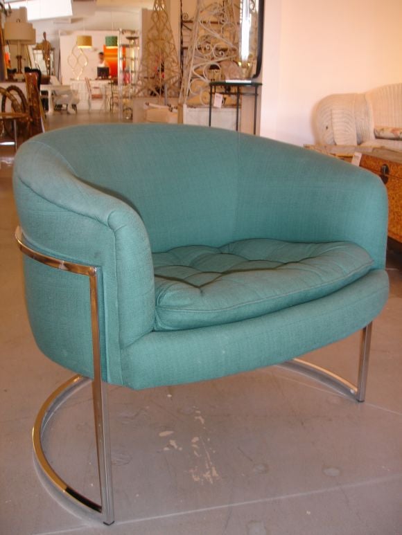 Pair of Milo Baughman Arm Chairs
