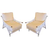 Pair of Mid Century Bamboo Chairs