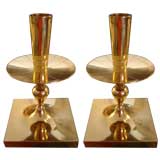 Used Pair Tommi Parzinger Candleholders by Dorlyn