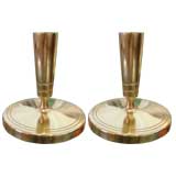Vintage Pair of Dorlyn Candle Stick by Tommi Parzinger.