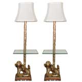 Pair of James Mont style Floor Lamps