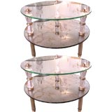 Pair of Hollywood Regency Style Side Tables