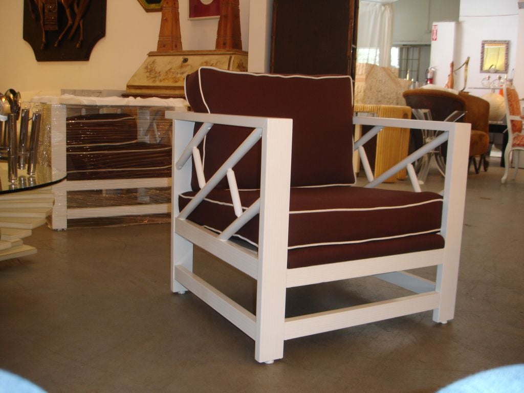 Pair Ypsilanti-Reed Furniture Co.  Armchairs