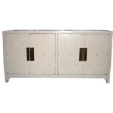 Parzinger Style Brass Studded Credenza