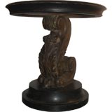 Pair Carved Acanthus Leaf Side Tables