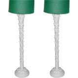 Pair Palm Tree Lamps in the style of Serge Roche