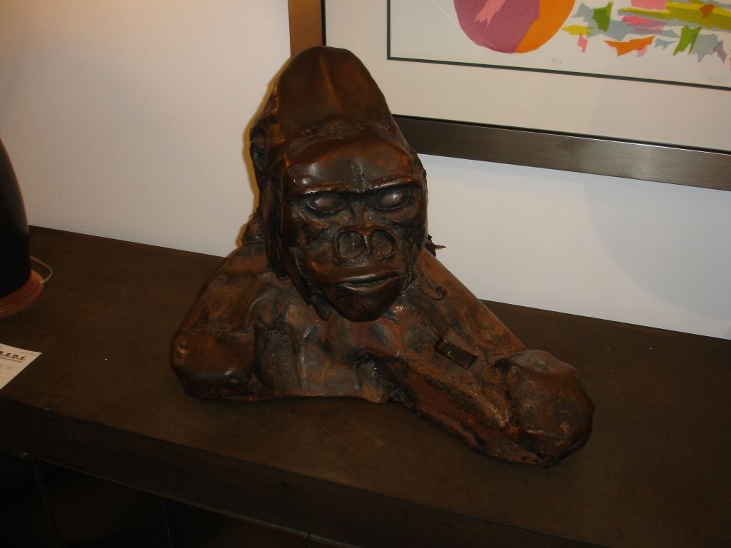 Molded Steel "Ape" Sculpture
