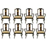 Set of 8 Horn Chairs 