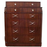 Grosfeld House Flame Mohagany Art Moderne Chest of Drawers