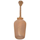 Barovier Blown Gold Murano Glass Lantern