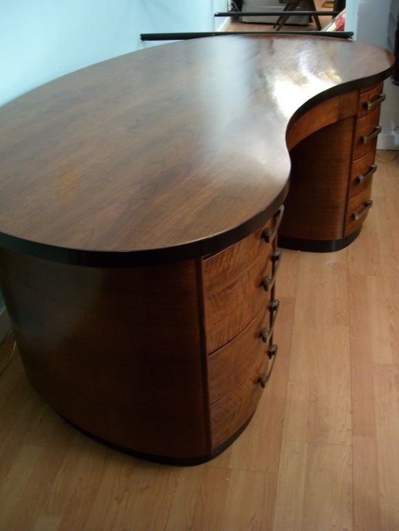A Stately American Art Deco Executive Desk 5