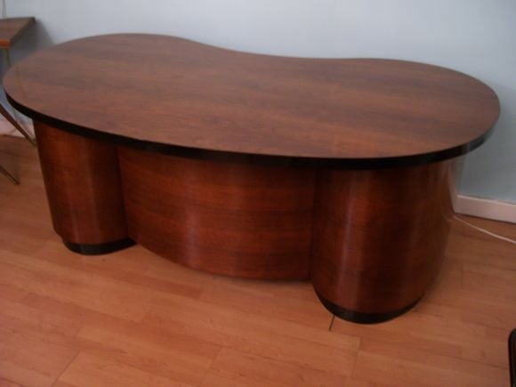 A Stately American Art Deco Executive Desk 4