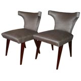 Vintage Pair of 1940
s Grosfeld House Side Chairs