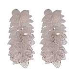 Pair of 1940
s Floral Glass Sconces