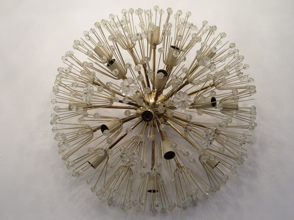 Austrian Crystal Snowflake Flush Mount / Sconce