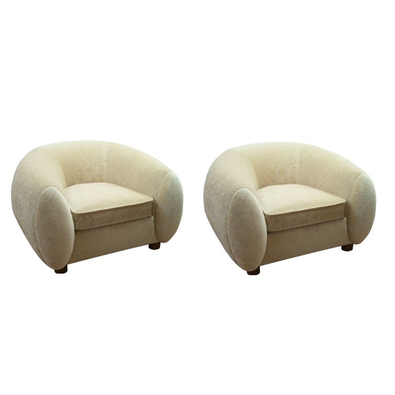 Pair of Jean Royere "Polaire" Chairs
