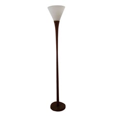 Pair of Danish Modern Teak Floor Lamps