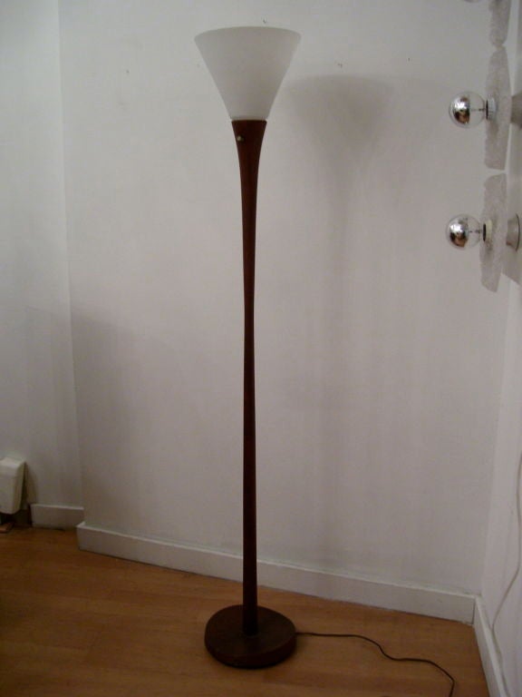 Pair of Danish Modern Teak Floor Lamps For Sale 4