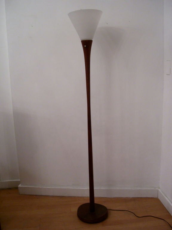 Pair of Danish Modern Teak Floor Lamps For Sale 1