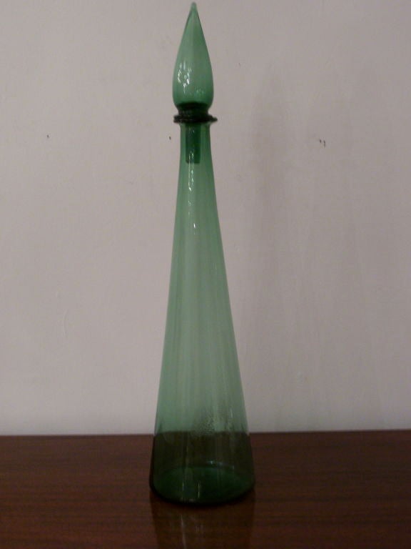 An original pair of green glass 