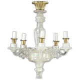 Carved Rock Crystal Chandelier