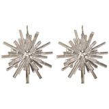 A Pair of  Venitian Snowflake Chandeliers (single avail.)