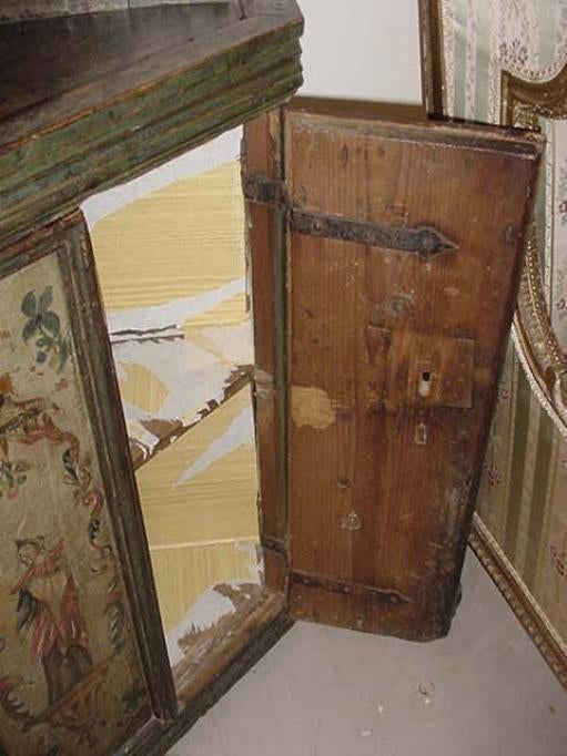 Painted Venetian Marriage Cabinet
