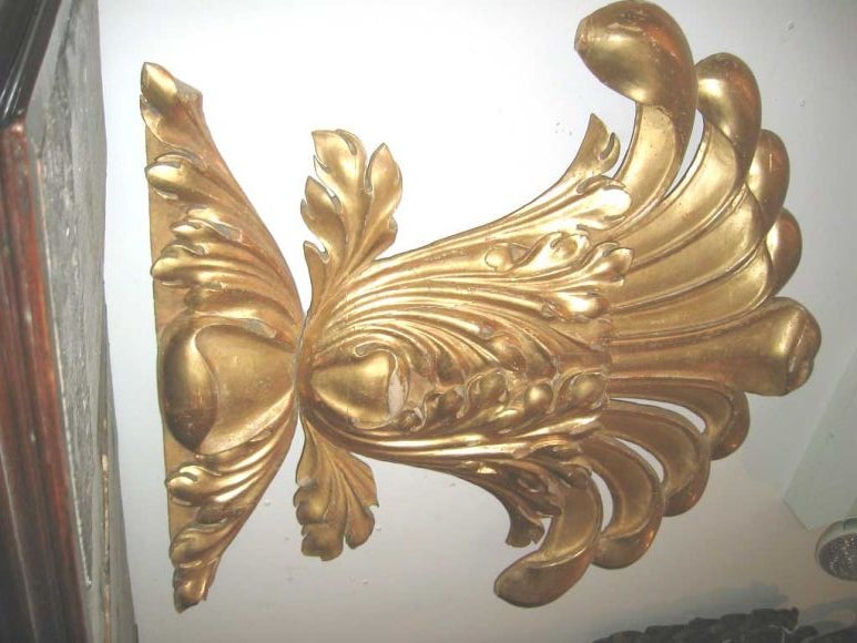 19th c. Giltwood Architectural Element In Good Condition In New Orleans, LA