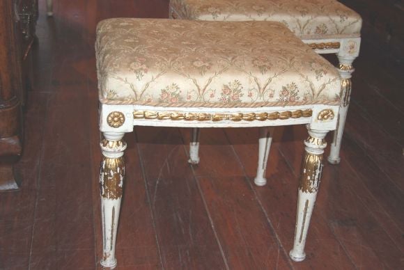 Pair 18th c.  Taborets For Sale 2