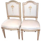 Two Pairs Italian Side Chairs