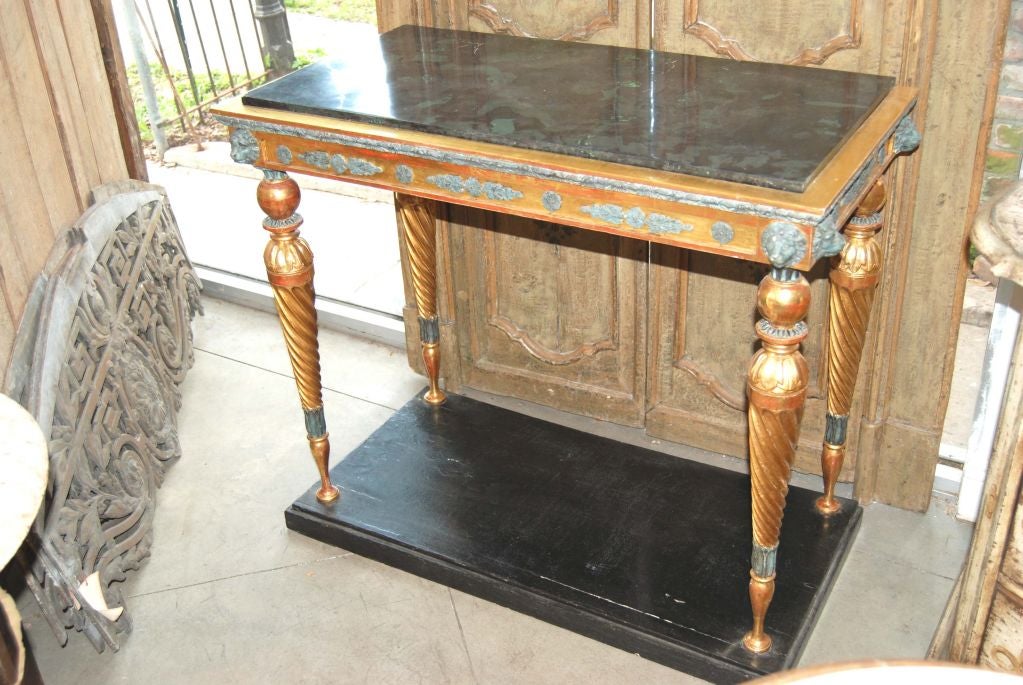 18th c. Gilded Swedish Console